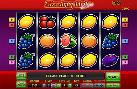 Игровой автомат Sizzling Hot Deluxe (Компот) играть бесплатно