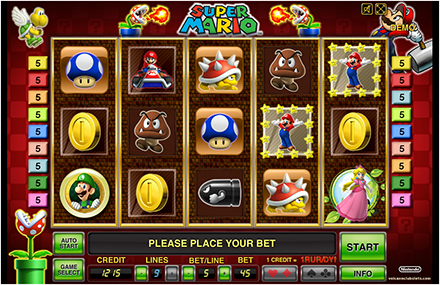 Игровой автомат Super Mario (Супер Марио) играть бесплатно